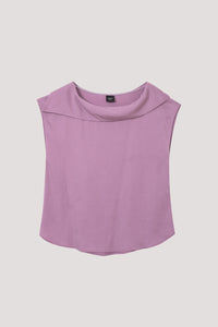 Draped Collar Blouse