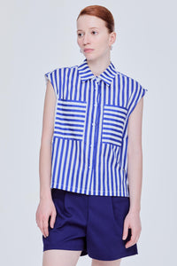 Sleeveless Striped Top