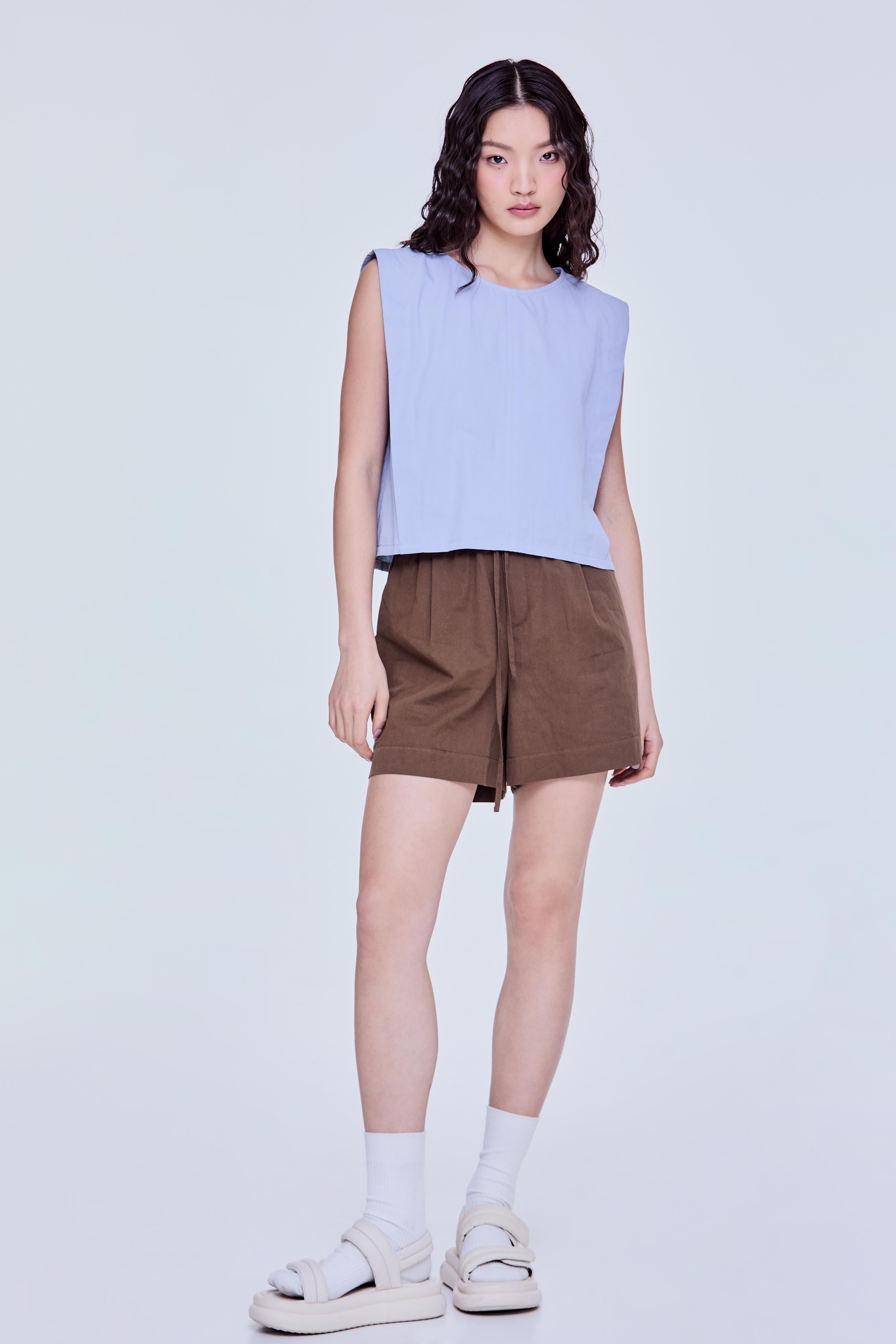 Sleeveless Panelled Top