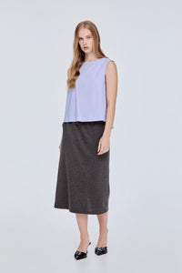 Button Back Sleeveless Blouse