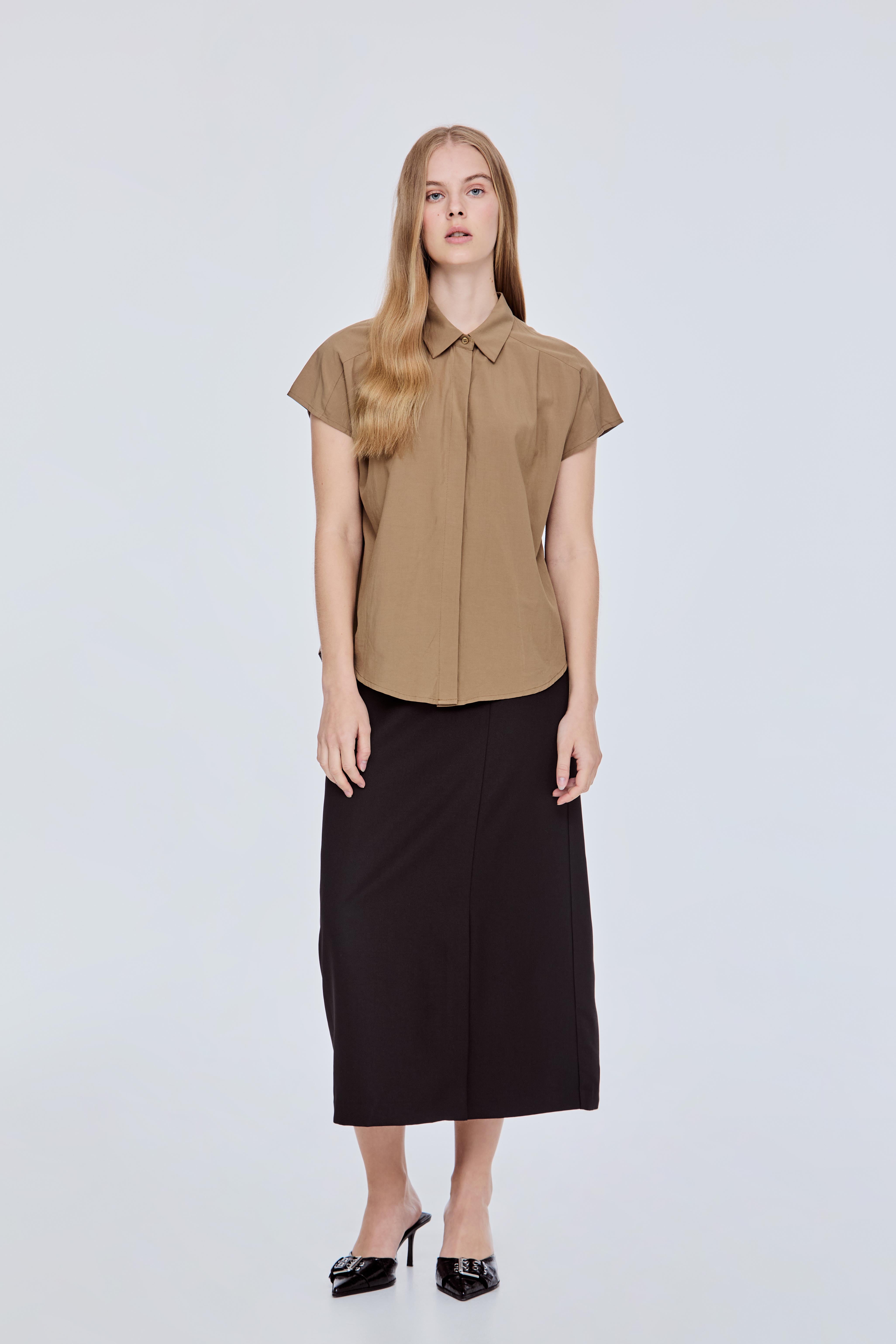 Pleated Magyar Blouse