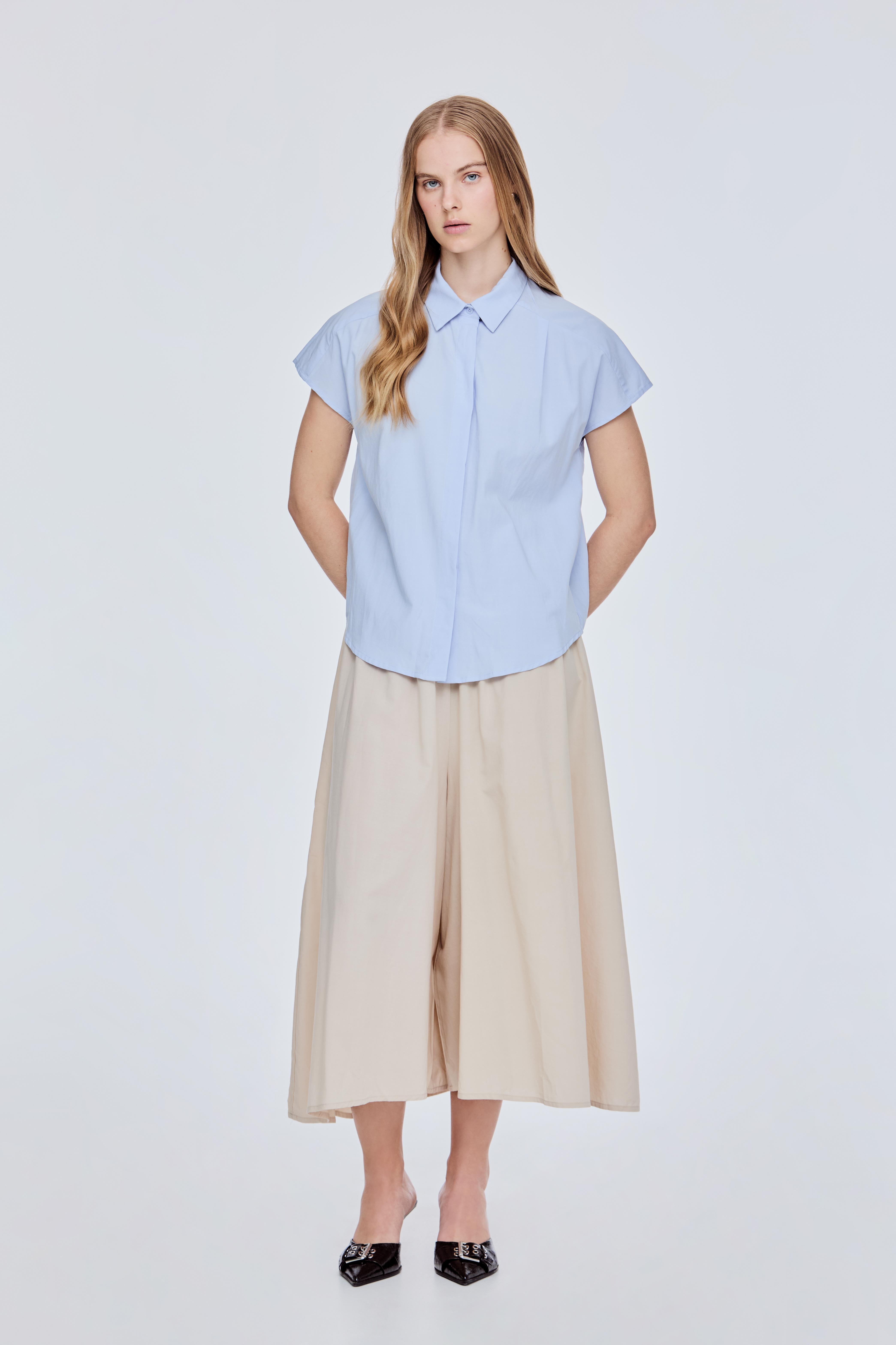 Pleated Magyar Blouse