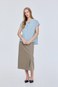 Wing Collar Blouse