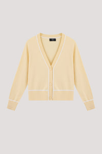 Contrast Edge Cardigan