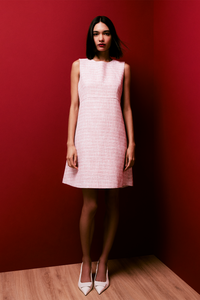 Sleeveless Tweed Mini Dress