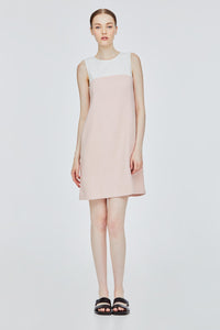 Contrast Colour Block Midi Dress