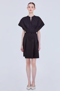 V Neck Magyar Mini Dress