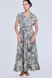 Printed Tiered Midaxi Dress