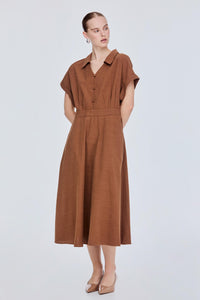 Button-Front Shirt Dress
