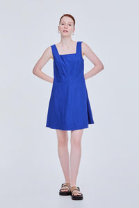 Panelled Square Neck Dress