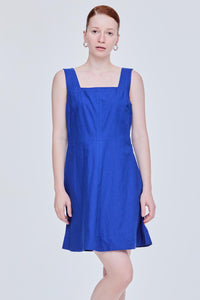Panelled Square Neck Dress