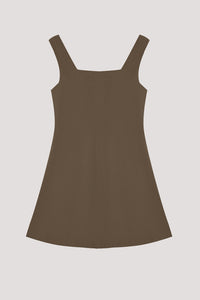 Panelled Square Neck Dress