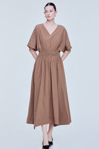 Cinched Waist Magyar Dress