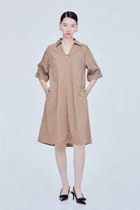 Relaxed Buttoned Shirt Dress