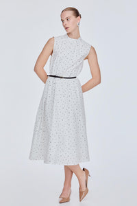 Flowy Polka Dot Vest Dress