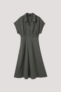 Button-Front Shirt Dress