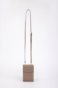 Snap Flap Phone Crossbody Bag - Cocoa