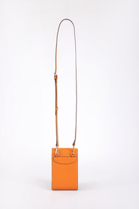 Snap Flap Phone Crossbody Bag - Orange