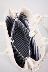 Structured Mini Tote Bag - Cream