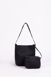 Mesh Knit Bucket Shoulder Bag