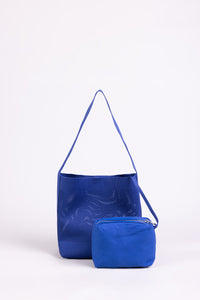Mesh Knit Bucket Shoulder Bag