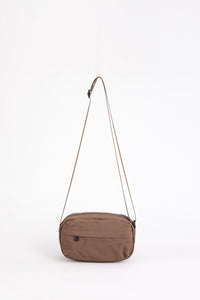 Nylon Mini Crossbody Bag - Brown