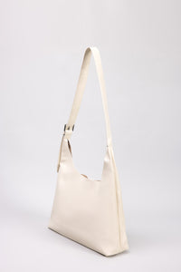 Slouchy Shoulder Bag with Pouch - Cream
