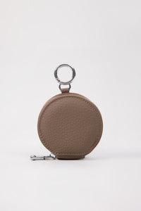 Mini Leather Coin Pouch - Brown
