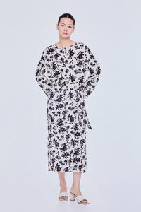 Relaxed Printed Long Sleeve Blouse