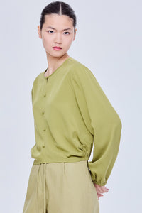 Relaxed Long Sleeve Blouse