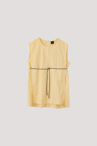 Self-Tie Cord Sleeveless Top
