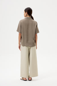 Relaxed Open Collared Shirt