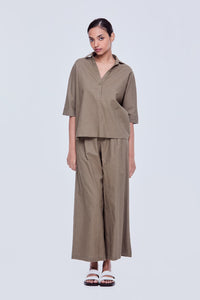 Half Sleeve V-Neck Blouse