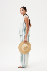 Sleeveless Striped Top