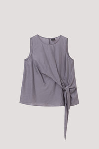 Asymmetrical Tie-Knot Flare Top
