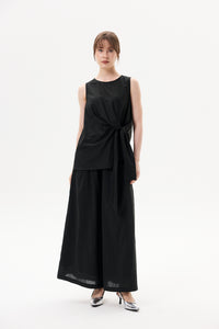 Asymmetrical Tie-Knot Flare Top