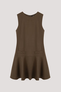 Sleeveless Peplum Mini Dress