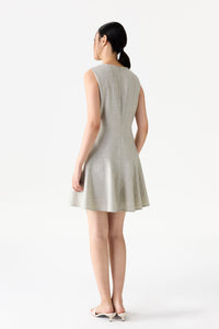 Sleeveless Peplum Mini Dress