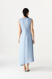 Darted Sleeveless Mini Dress