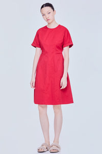 Folded Cuffs Dress
