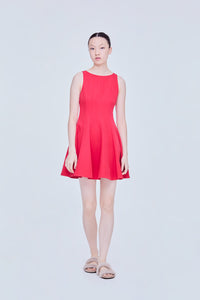 Panelled Fit And Flare Dress