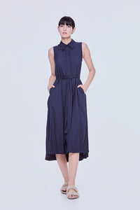 Collared Sleeveless Dress