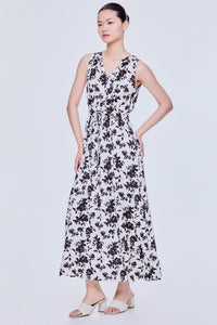 Floral Sleeveless Midaxi Dress