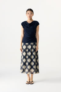 Asymmetrical Ruched Knit Top