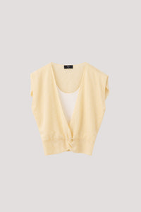Faux Two-Piece Magyar Knit Top