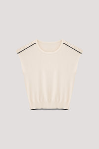 Buttons Piping Magyar Knit Top