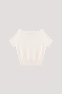 Boat Neck Magyar Knit Top