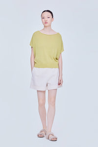 Semi-Sheer Cocoon Knit Top