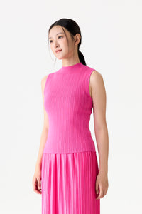 Sleeveless Ribbed Knit Top