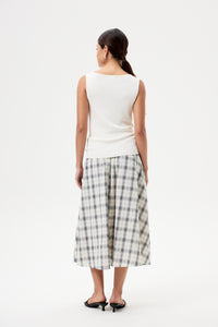 Draped Cowl Sleeveless Knit Top